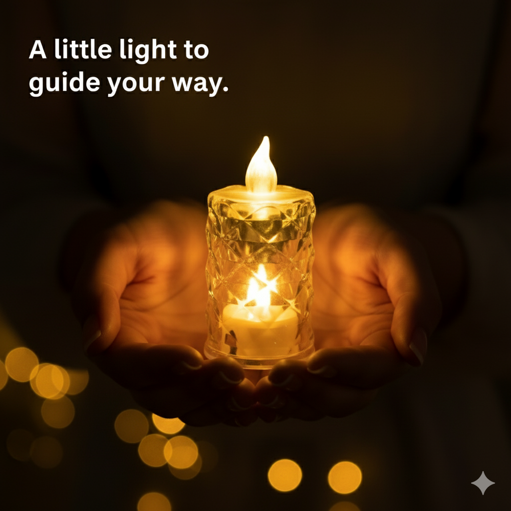 Candle Lamps for Temple (Pack of 2)