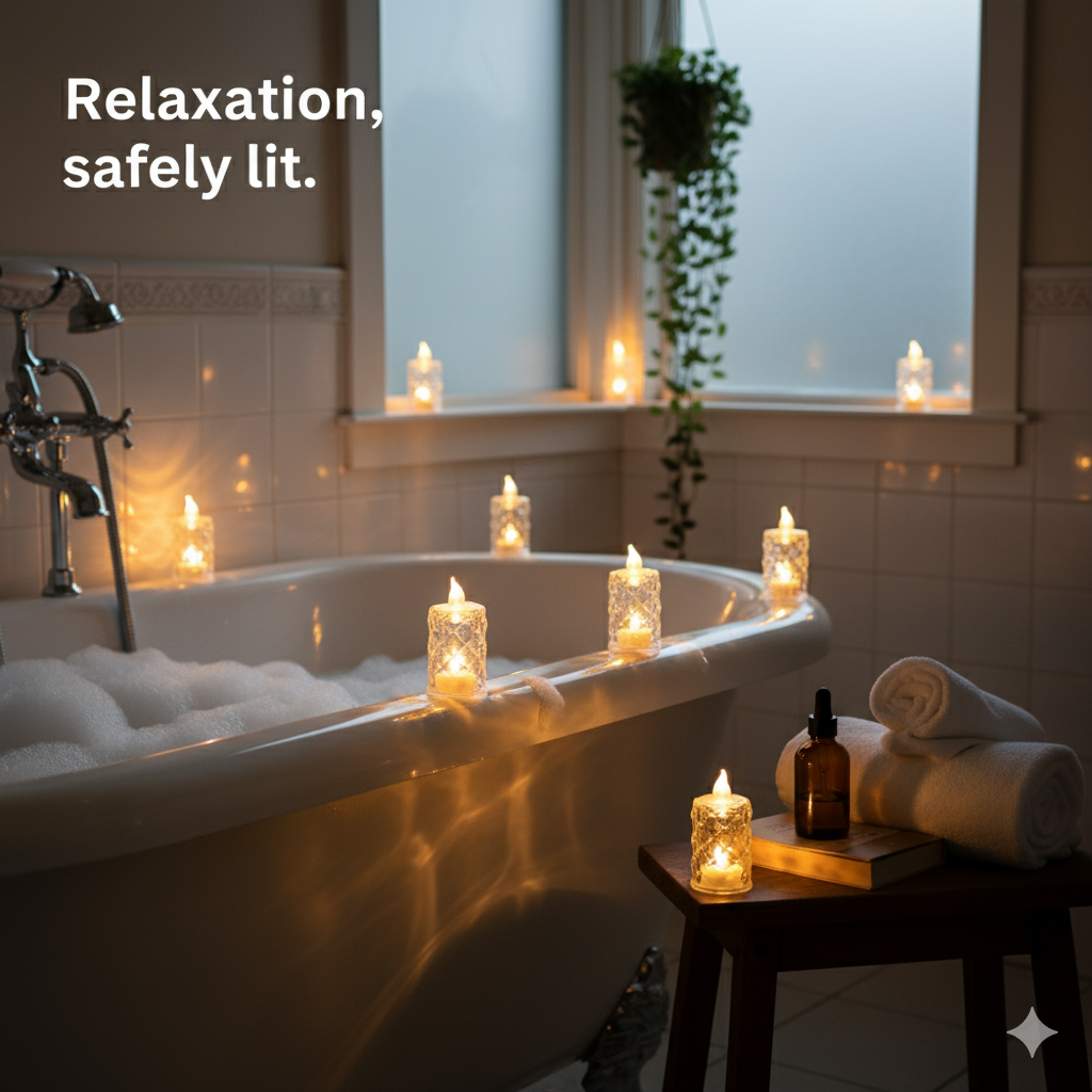 Candle Lamps for Temple (Pack of 2)