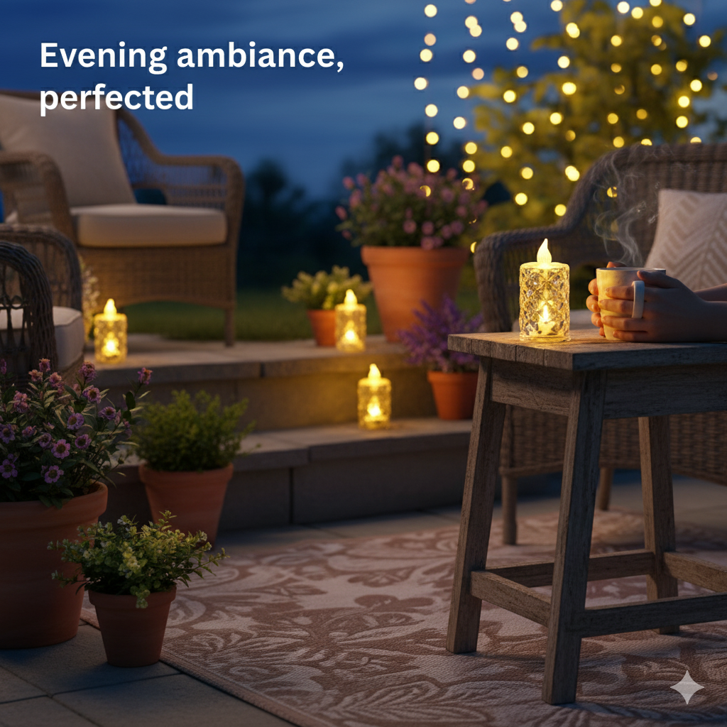 Candle Lamps for Temple (Pack of 2)